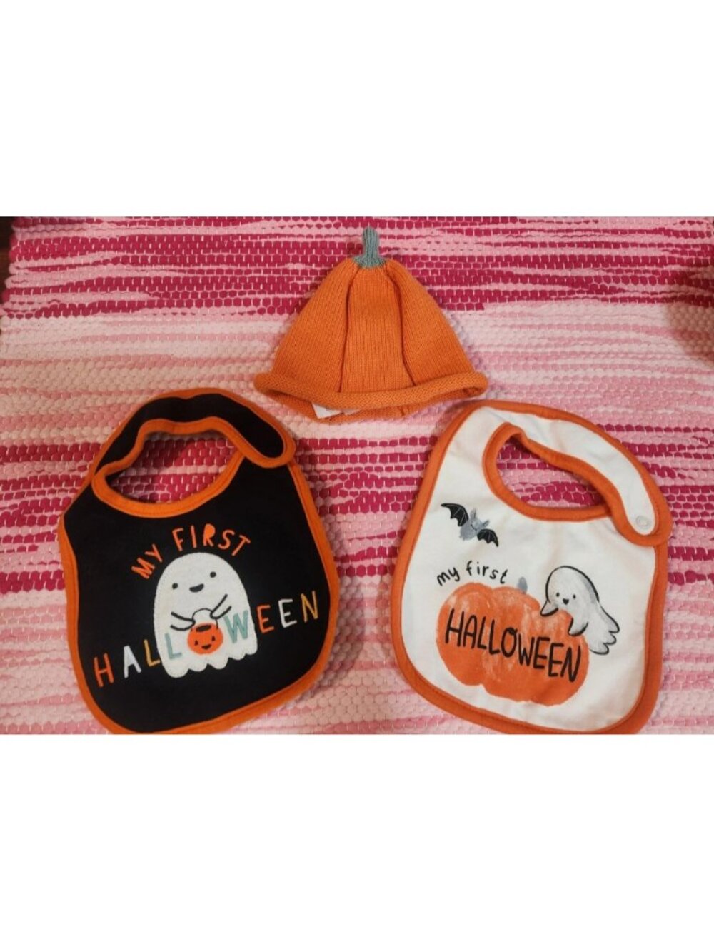 My First Halloween Bibs and Hat Set